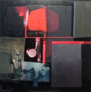 Collage e olio -  cm 30 x 30 - 2015