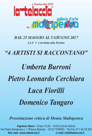 4 ARTISTI SI RACCONTANO