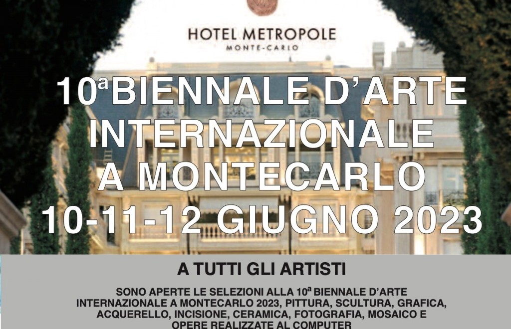 10° BIENNALE D’ARTE INTERNAZIONALE A MONTECARLO